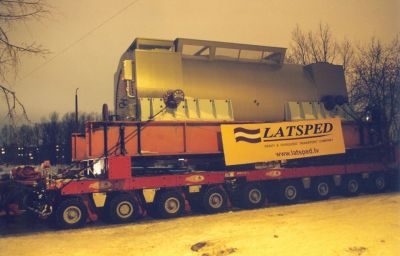 Project delivery of equipment over 300 tons within Riga city, Latvia